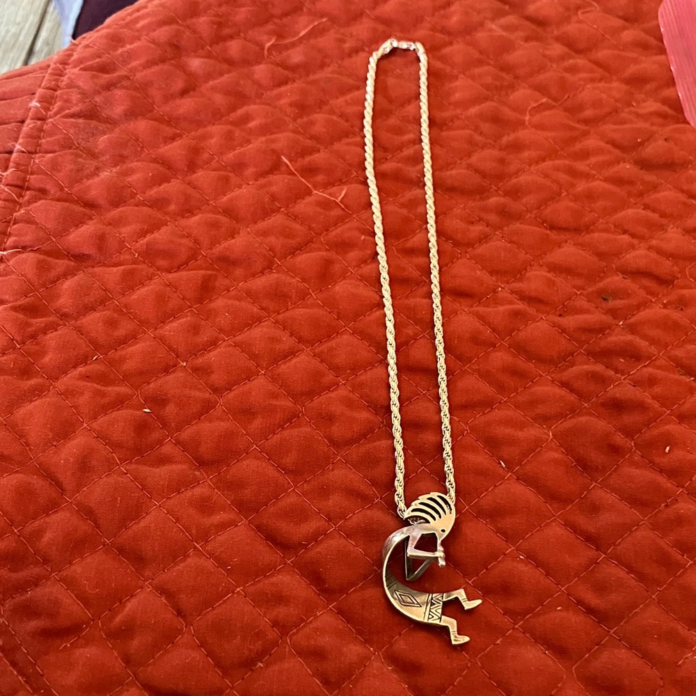 Southwest Native American Kokopelli Pendant Necklace